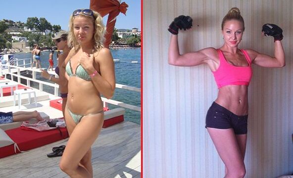 fotók mellnagyobbítás előtt és után sportolással